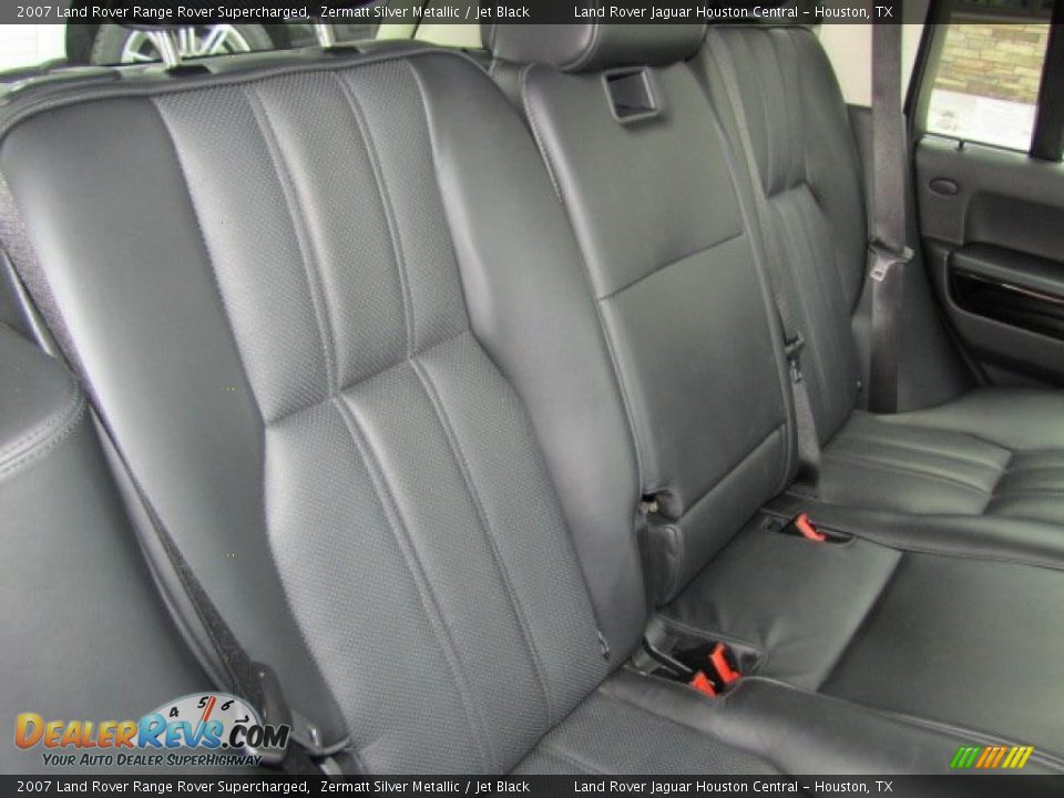 2007 Land Rover Range Rover Supercharged Zermatt Silver Metallic / Jet Black Photo #27