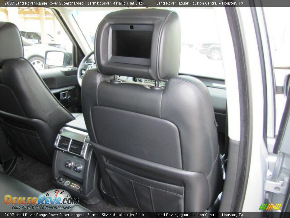 2007 Land Rover Range Rover Supercharged Zermatt Silver Metallic / Jet Black Photo #28
