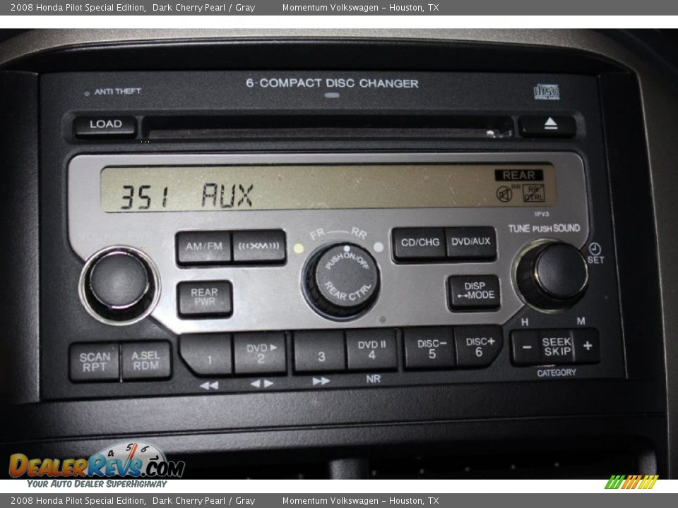 2008 Honda Pilot Special Edition Dark Cherry Pearl / Gray Photo #18