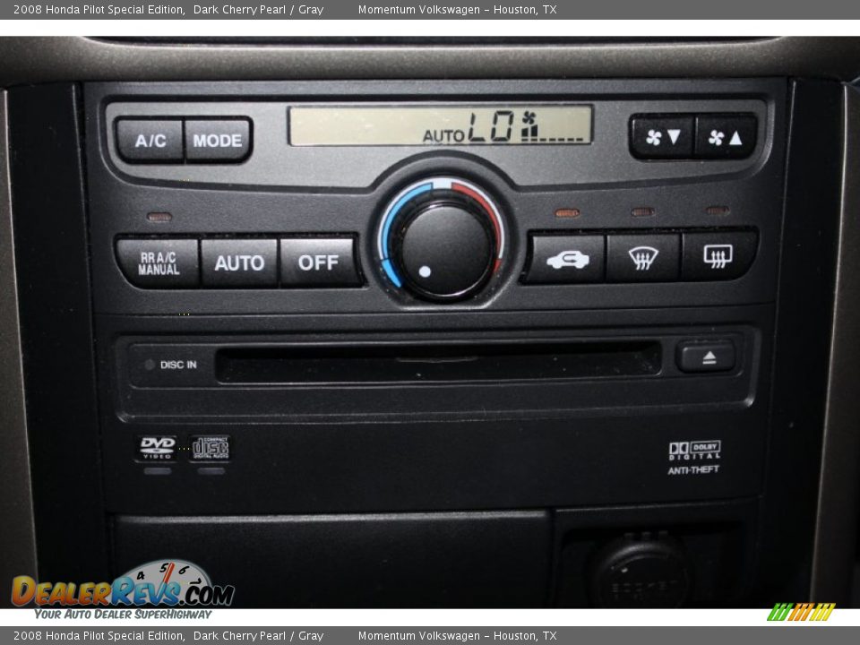 2008 Honda Pilot Special Edition Dark Cherry Pearl / Gray Photo #20