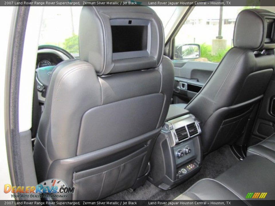2007 Land Rover Range Rover Supercharged Zermatt Silver Metallic / Jet Black Photo #31