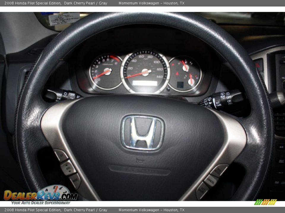 2008 Honda Pilot Special Edition Dark Cherry Pearl / Gray Photo #21