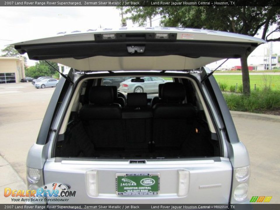 2007 Land Rover Range Rover Supercharged Zermatt Silver Metallic / Jet Black Photo #32