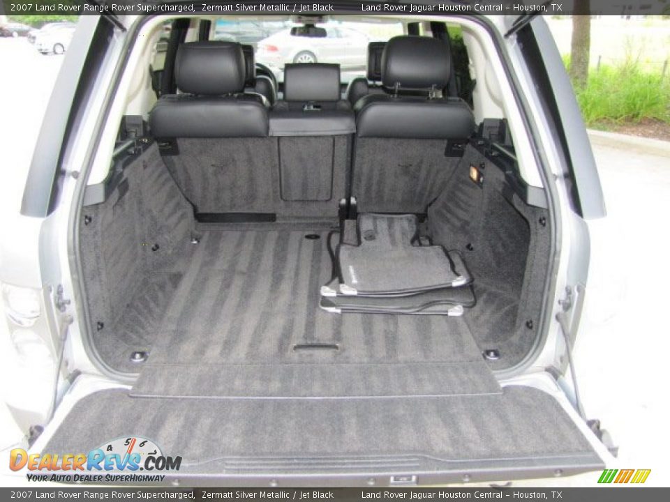 2007 Land Rover Range Rover Supercharged Zermatt Silver Metallic / Jet Black Photo #33