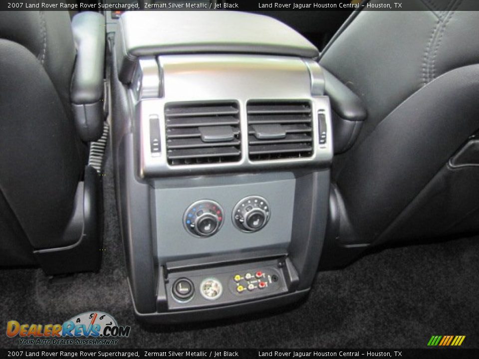 2007 Land Rover Range Rover Supercharged Zermatt Silver Metallic / Jet Black Photo #35