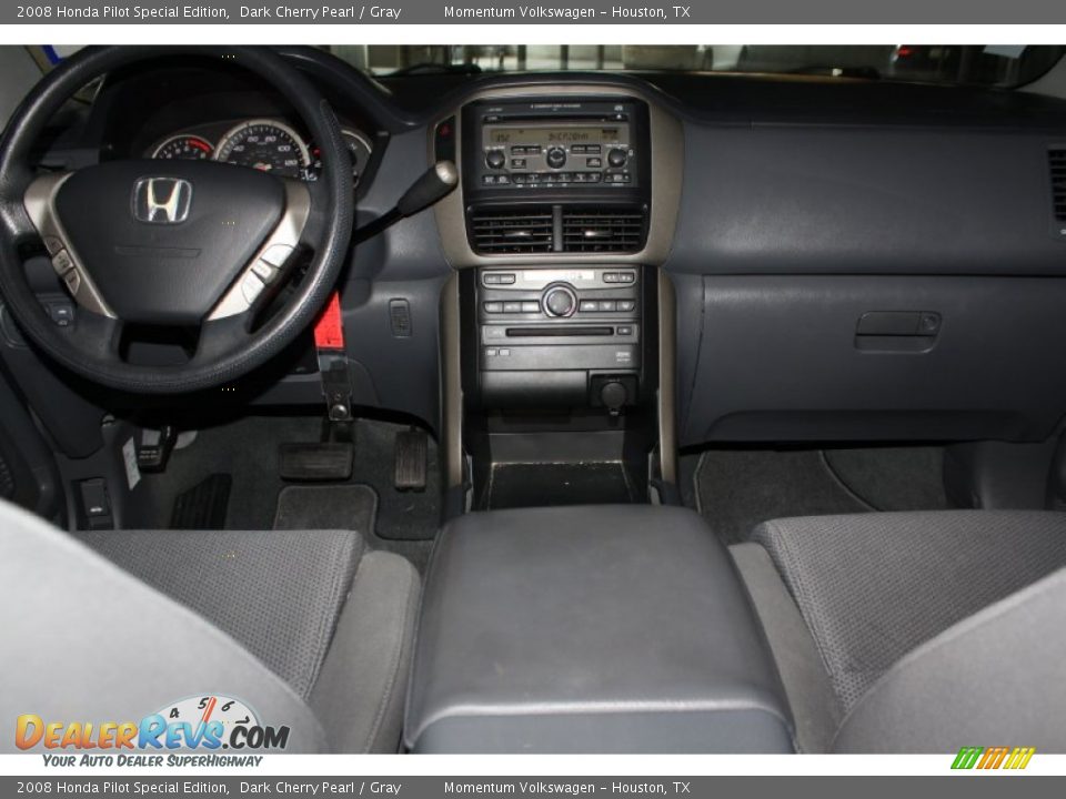 2008 Honda Pilot Special Edition Dark Cherry Pearl / Gray Photo #26