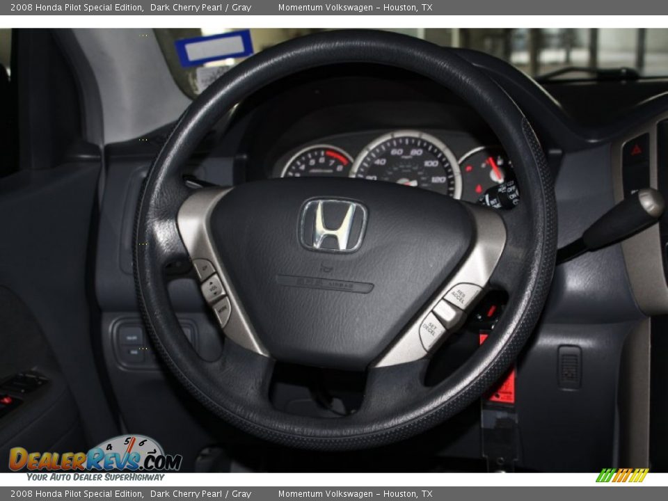 2008 Honda Pilot Special Edition Dark Cherry Pearl / Gray Photo #27
