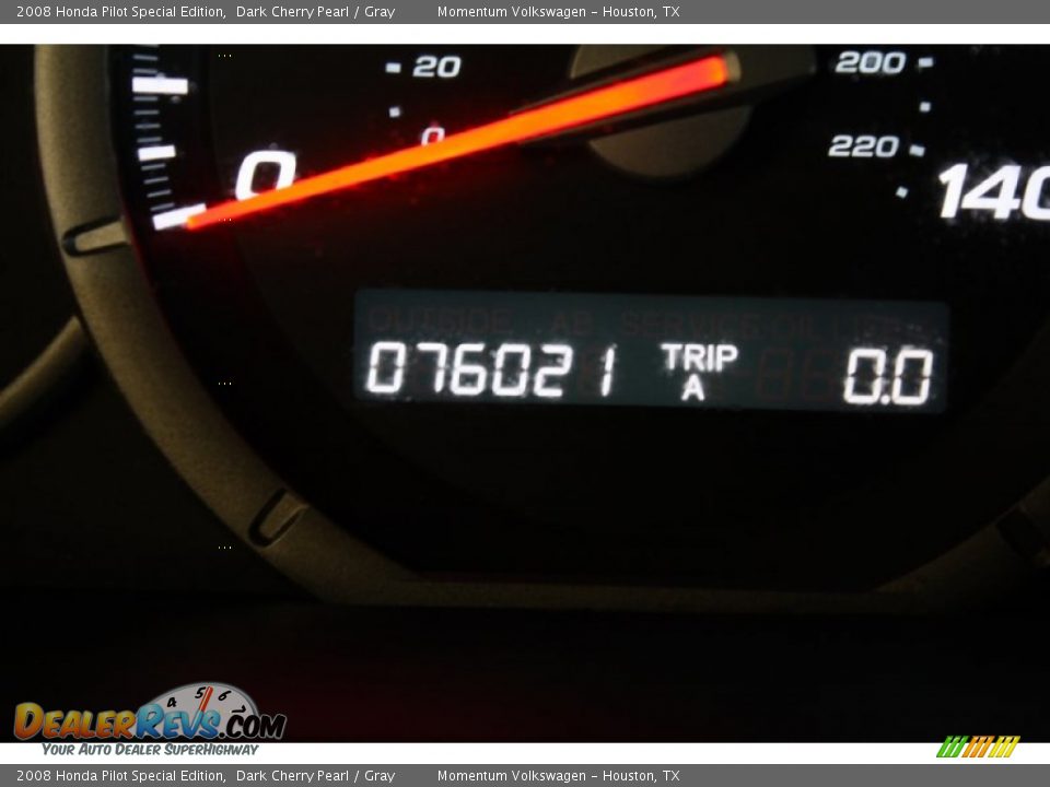 2008 Honda Pilot Special Edition Dark Cherry Pearl / Gray Photo #33