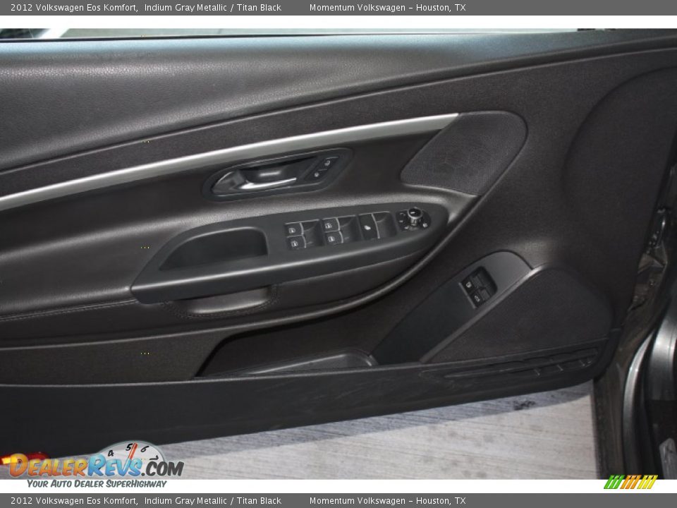 2012 Volkswagen Eos Komfort Indium Gray Metallic / Titan Black Photo #13