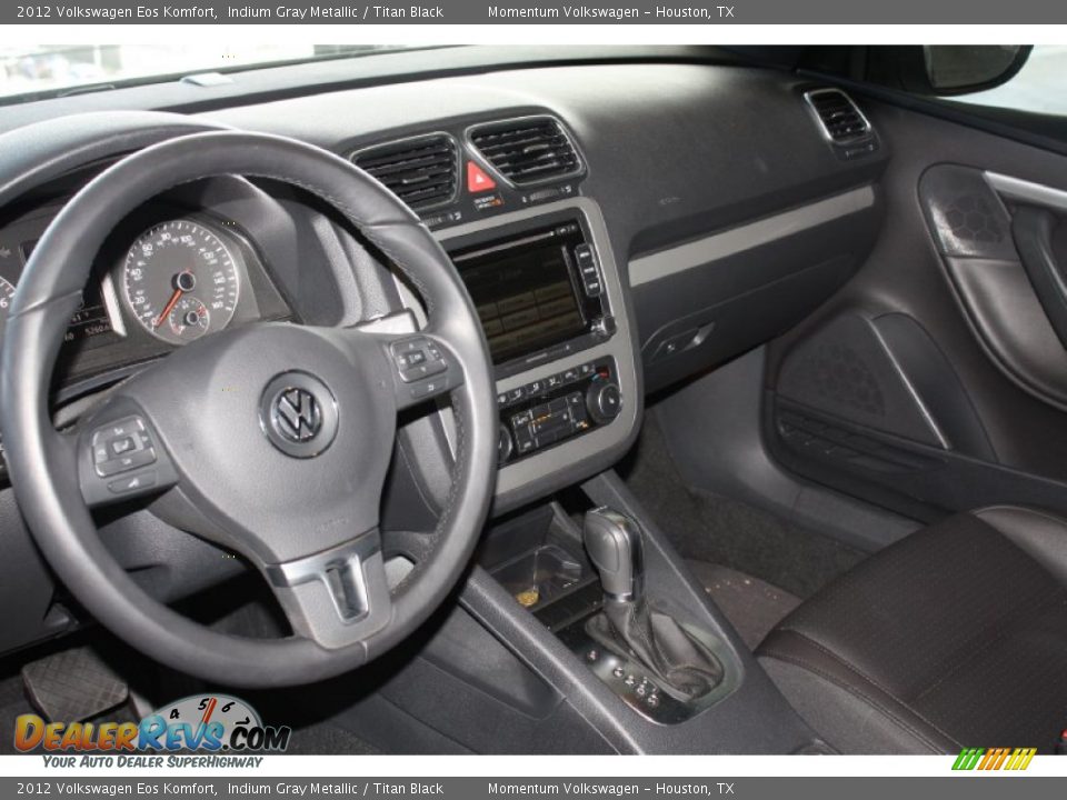 2012 Volkswagen Eos Komfort Indium Gray Metallic / Titan Black Photo #14