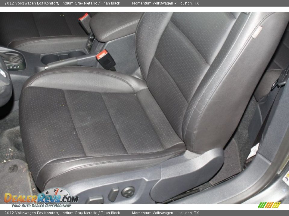 2012 Volkswagen Eos Komfort Indium Gray Metallic / Titan Black Photo #15