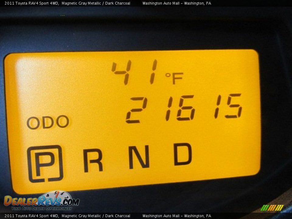 2011 Toyota RAV4 Sport 4WD Magnetic Gray Metallic / Dark Charcoal Photo #20