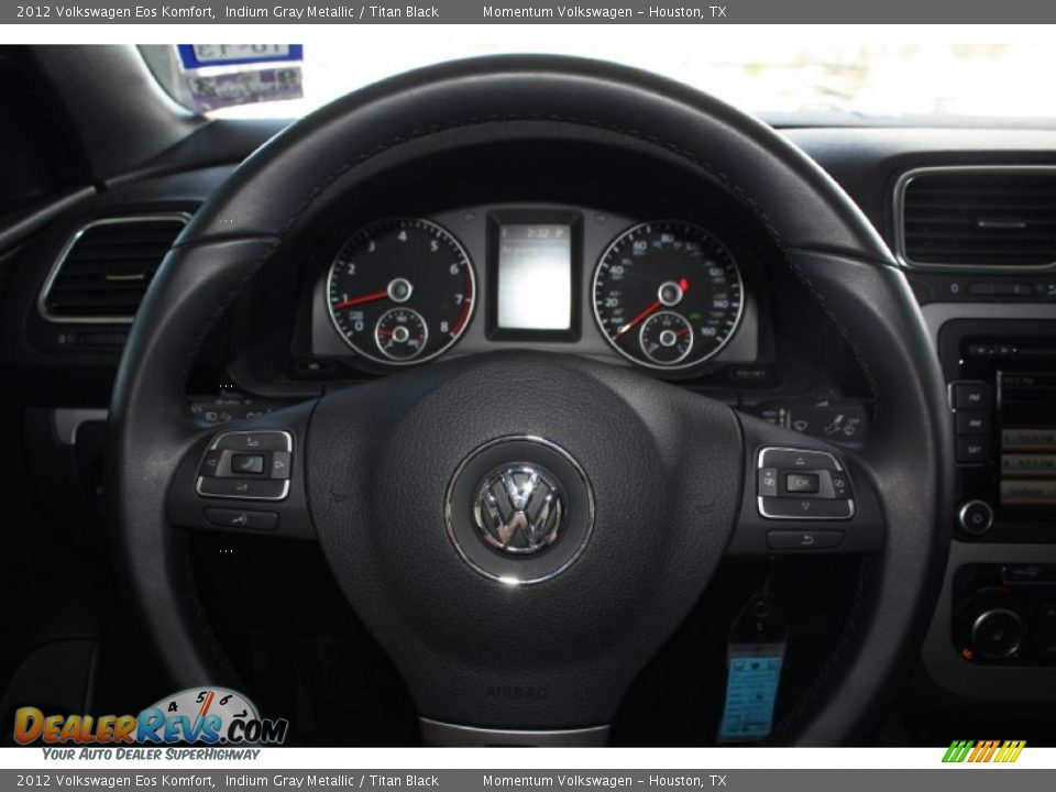 2012 Volkswagen Eos Komfort Indium Gray Metallic / Titan Black Photo #25