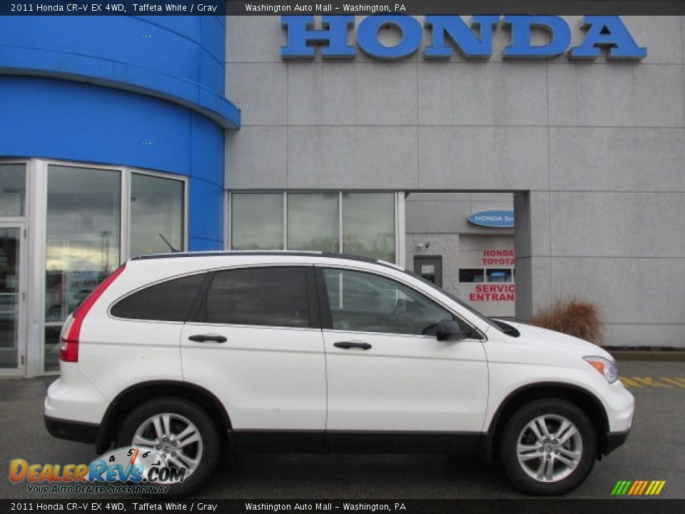 2011 Honda CR-V EX 4WD Taffeta White / Gray Photo #2