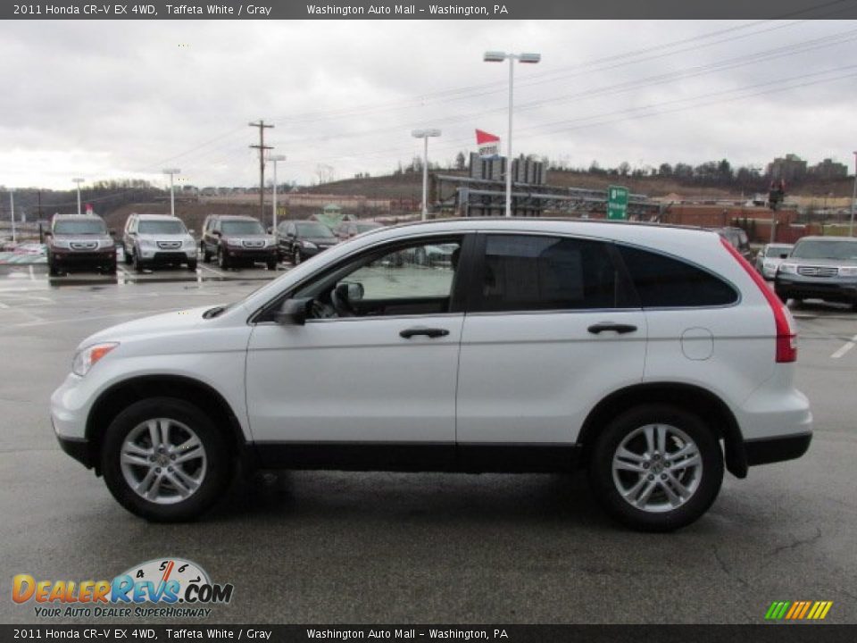 2011 Honda CR-V EX 4WD Taffeta White / Gray Photo #6