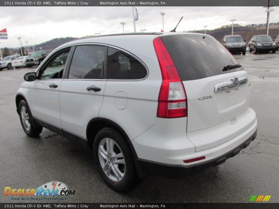 2011 Honda CR-V EX 4WD Taffeta White / Gray Photo #7