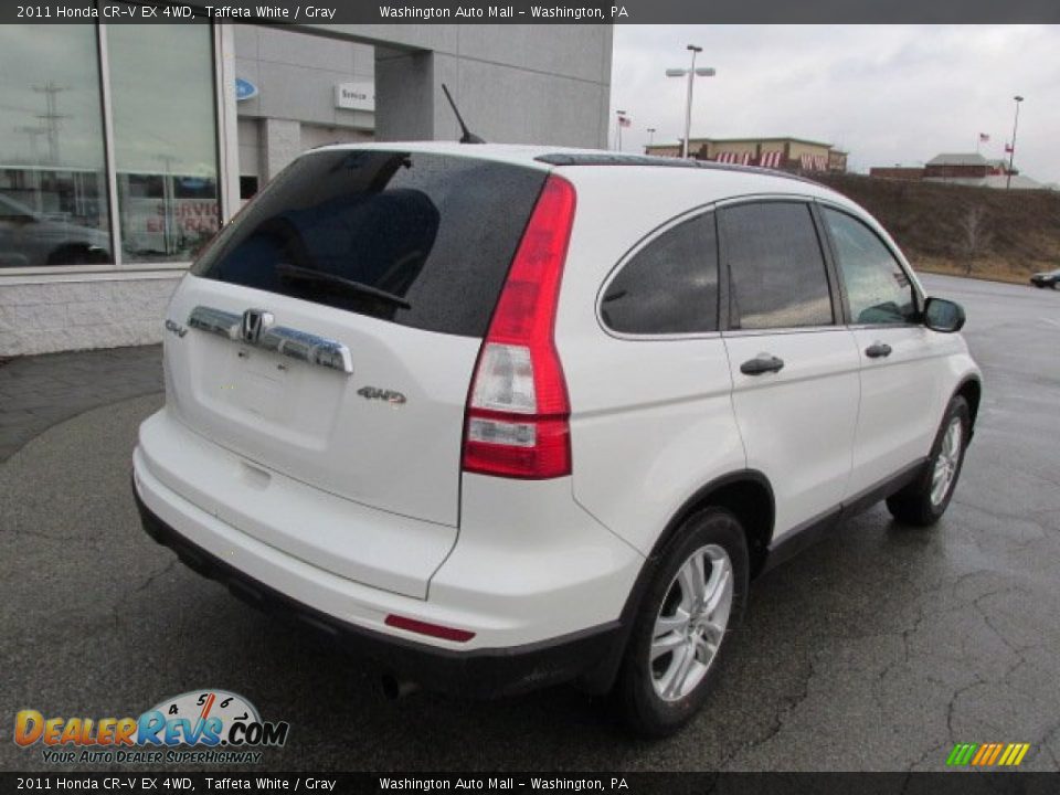 2011 Honda CR-V EX 4WD Taffeta White / Gray Photo #9