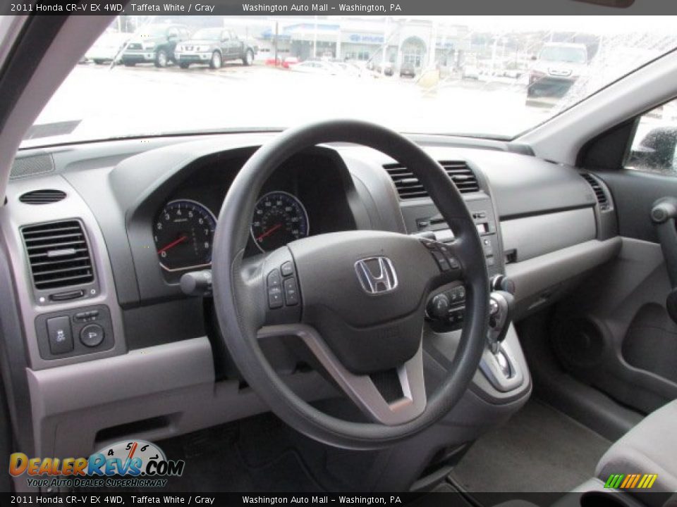 2011 Honda CR-V EX 4WD Taffeta White / Gray Photo #10