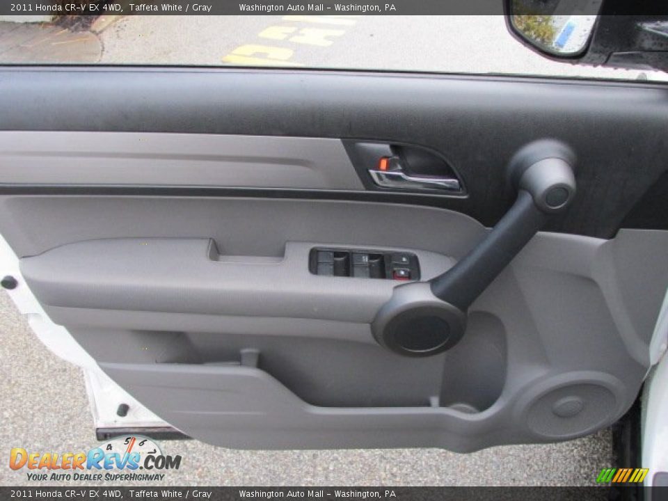 2011 Honda CR-V EX 4WD Taffeta White / Gray Photo #11