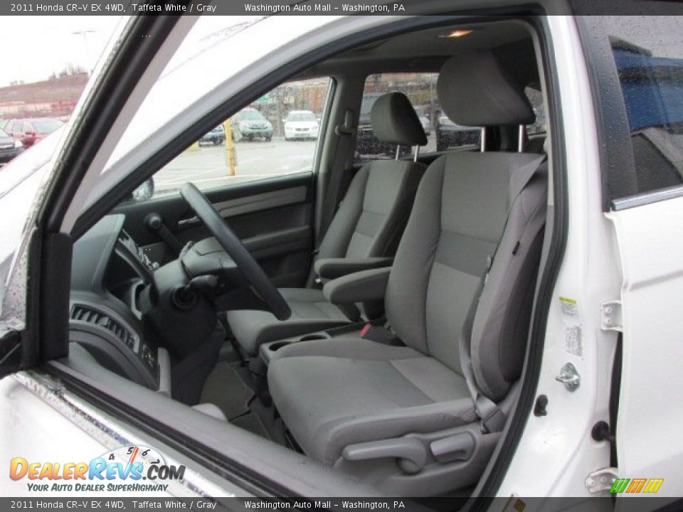 2011 Honda CR-V EX 4WD Taffeta White / Gray Photo #13