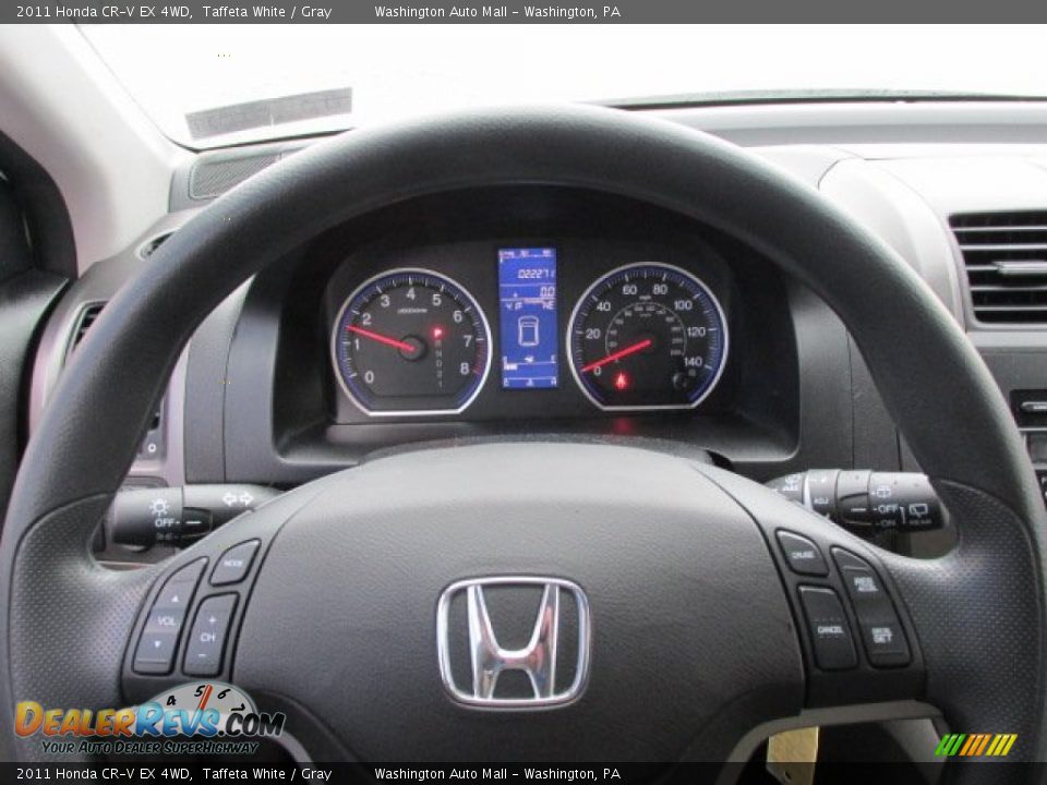 2011 Honda CR-V EX 4WD Taffeta White / Gray Photo #17