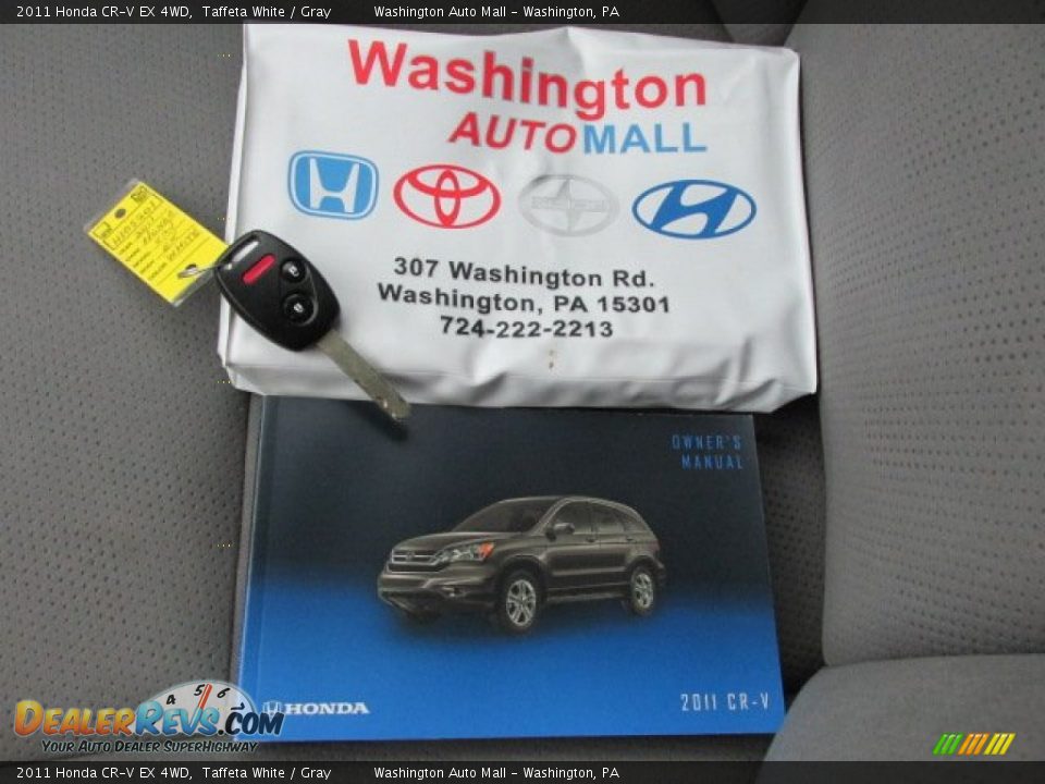 2011 Honda CR-V EX 4WD Taffeta White / Gray Photo #18