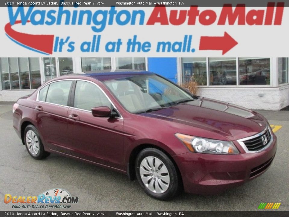 2010 Honda Accord LX Sedan Basque Red Pearl / Ivory Photo #1