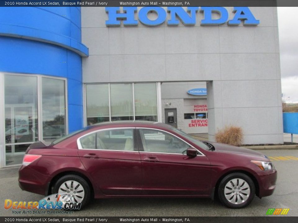 2010 Honda Accord LX Sedan Basque Red Pearl / Ivory Photo #2