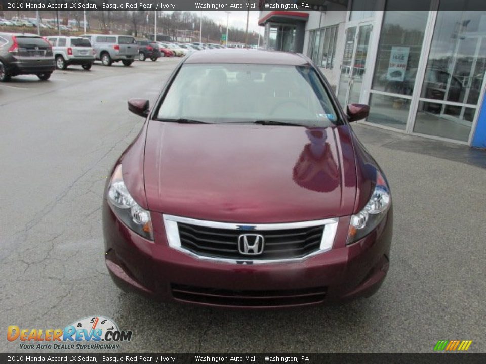 2010 Honda Accord LX Sedan Basque Red Pearl / Ivory Photo #4