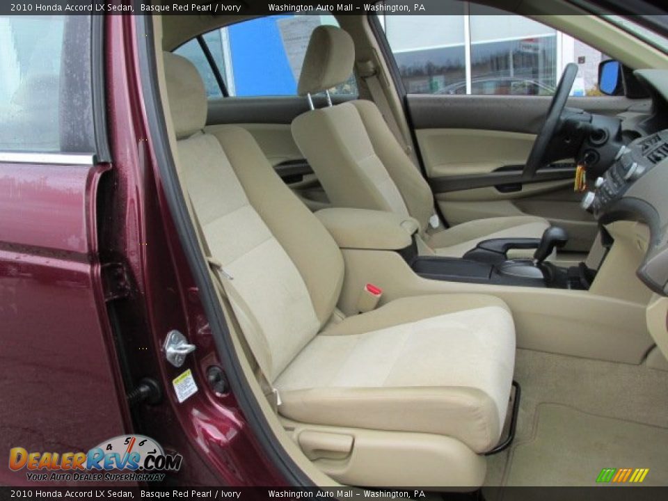 Front Seat of 2010 Honda Accord LX Sedan Photo #10