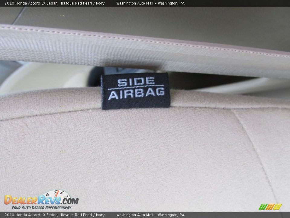 2010 Honda Accord LX Sedan Basque Red Pearl / Ivory Photo #11