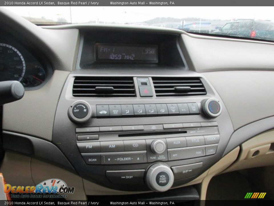 2010 Honda Accord LX Sedan Basque Red Pearl / Ivory Photo #14