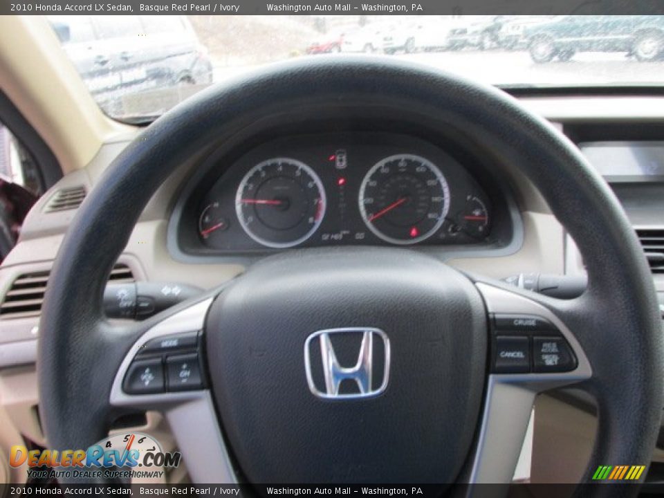 2010 Honda Accord LX Sedan Basque Red Pearl / Ivory Photo #15