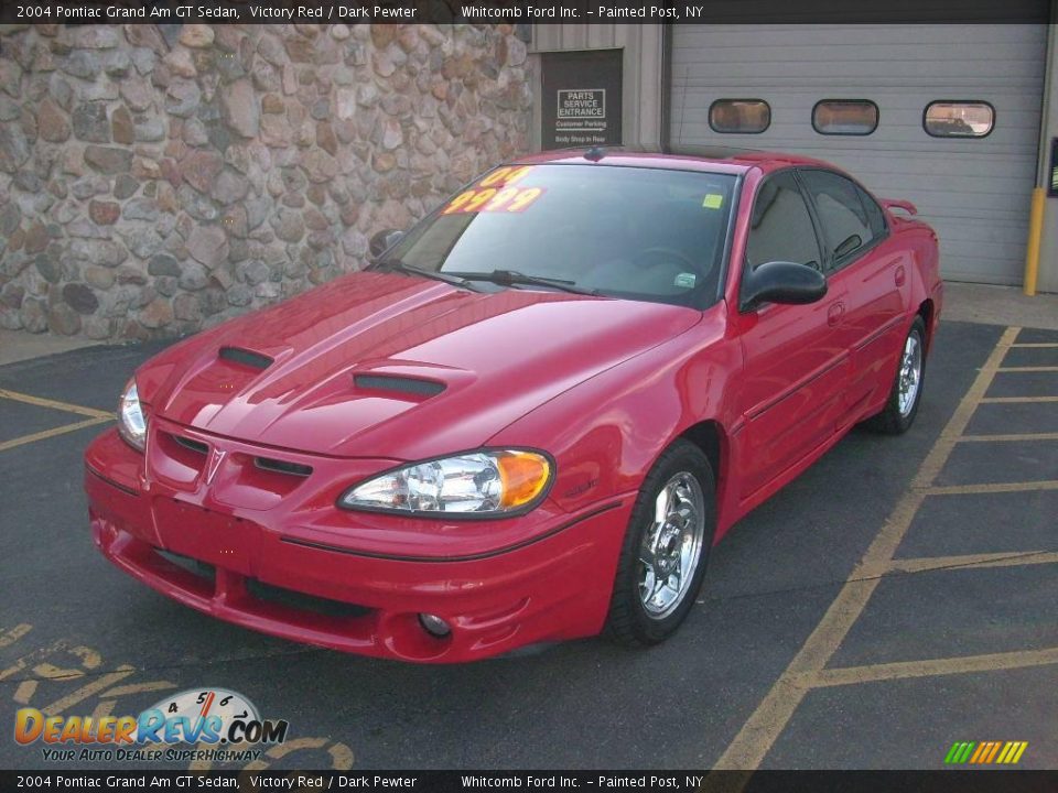 2004 Pontiac Grand Am GT Sedan Victory Red / Dark Pewter Photo #1