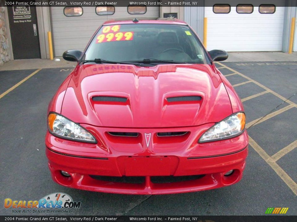 2004 Pontiac Grand Am GT Sedan Victory Red / Dark Pewter Photo #2