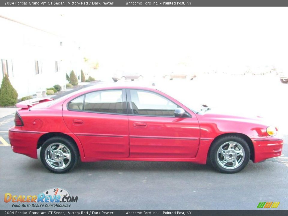 2004 Pontiac Grand Am GT Sedan Victory Red / Dark Pewter Photo #6