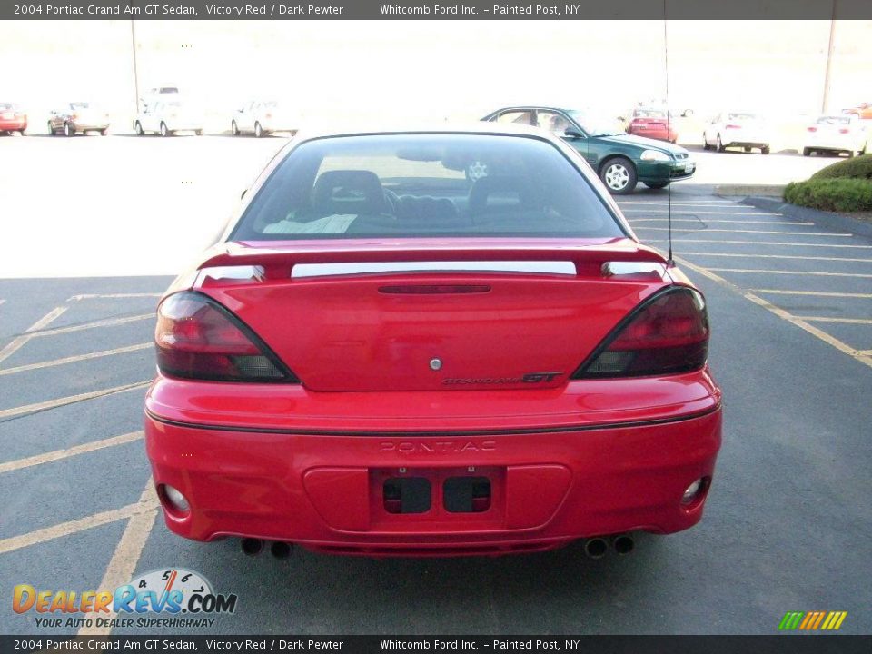 2004 Pontiac Grand Am GT Sedan Victory Red / Dark Pewter Photo #9