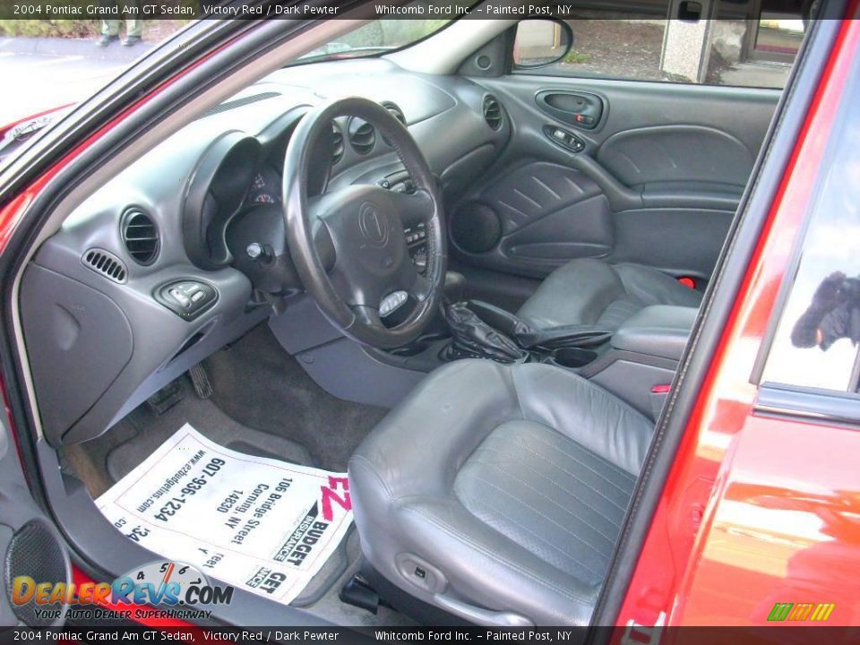 2004 Pontiac Grand Am GT Sedan Victory Red / Dark Pewter Photo #16