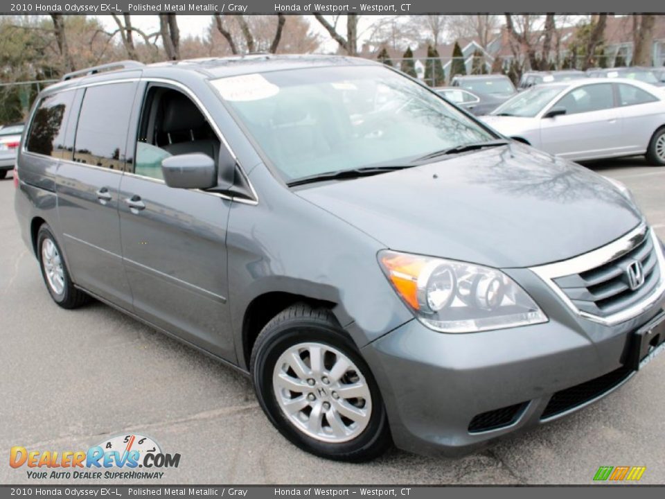2010 Honda Odyssey EX-L Polished Metal Metallic / Gray Photo #3