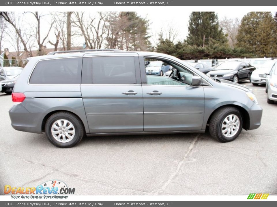 2010 Honda Odyssey EX-L Polished Metal Metallic / Gray Photo #4