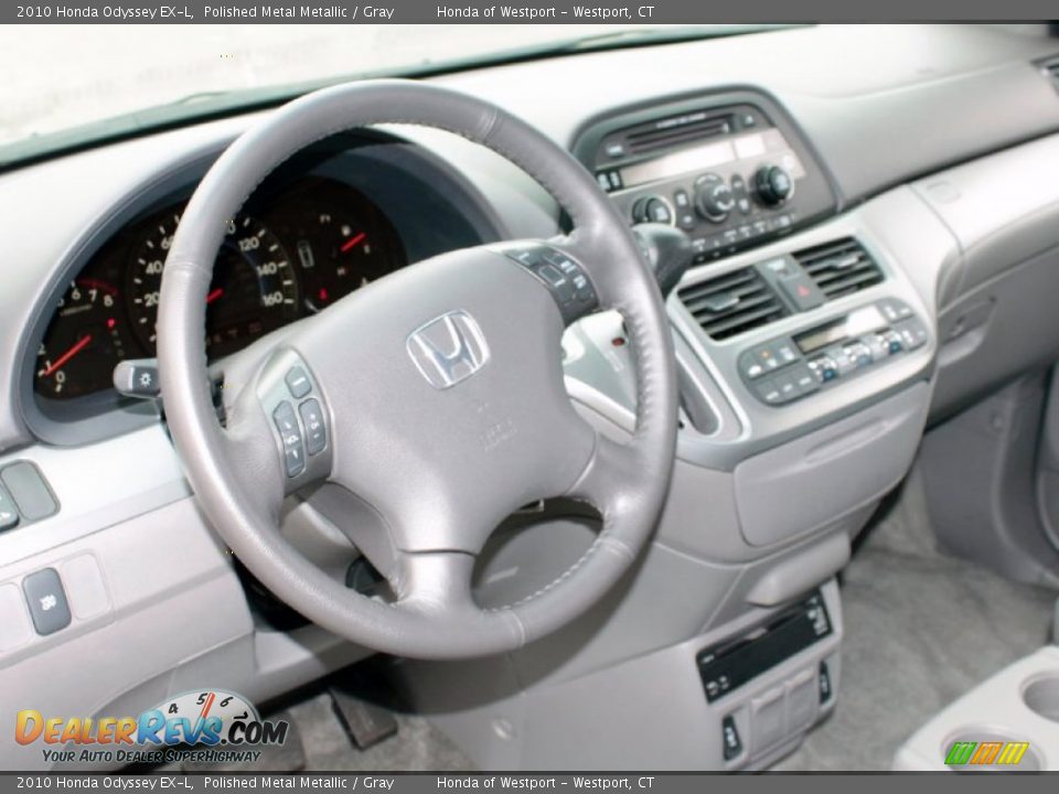 2010 Honda Odyssey EX-L Polished Metal Metallic / Gray Photo #5