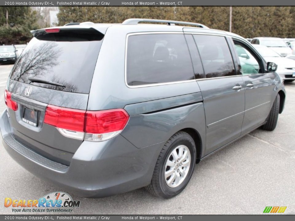 2010 Honda Odyssey EX-L Polished Metal Metallic / Gray Photo #6