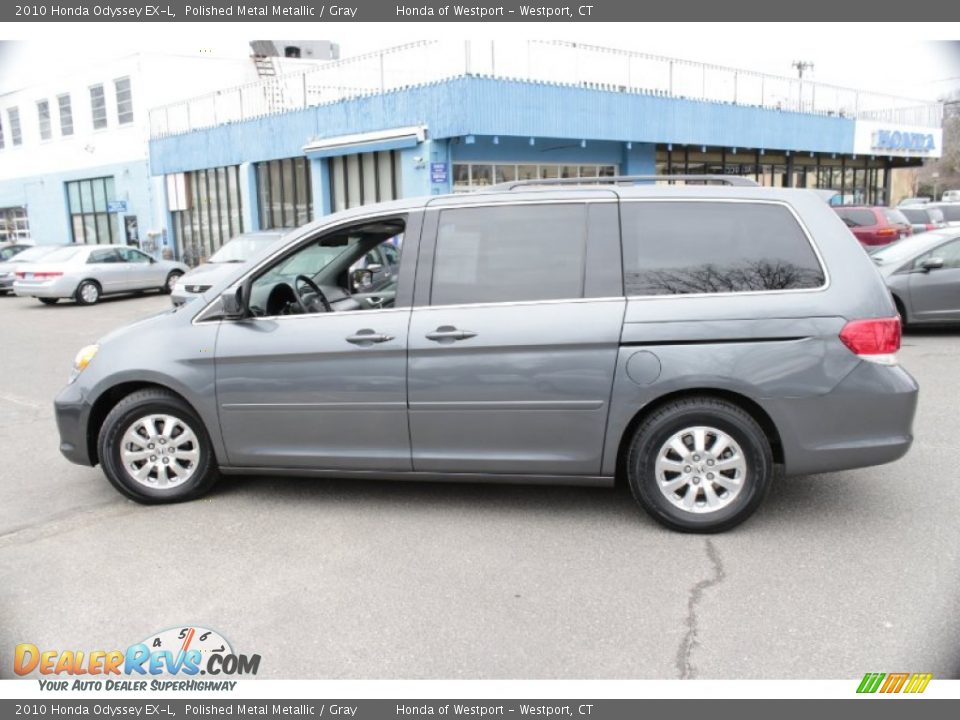 2010 Honda Odyssey EX-L Polished Metal Metallic / Gray Photo #12