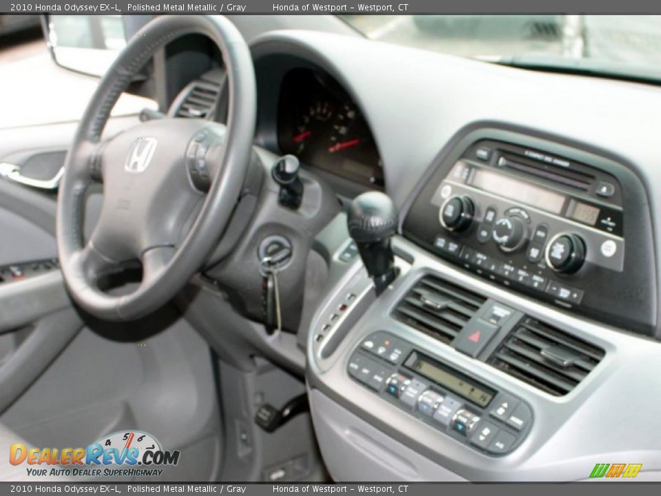 2010 Honda Odyssey EX-L Polished Metal Metallic / Gray Photo #15