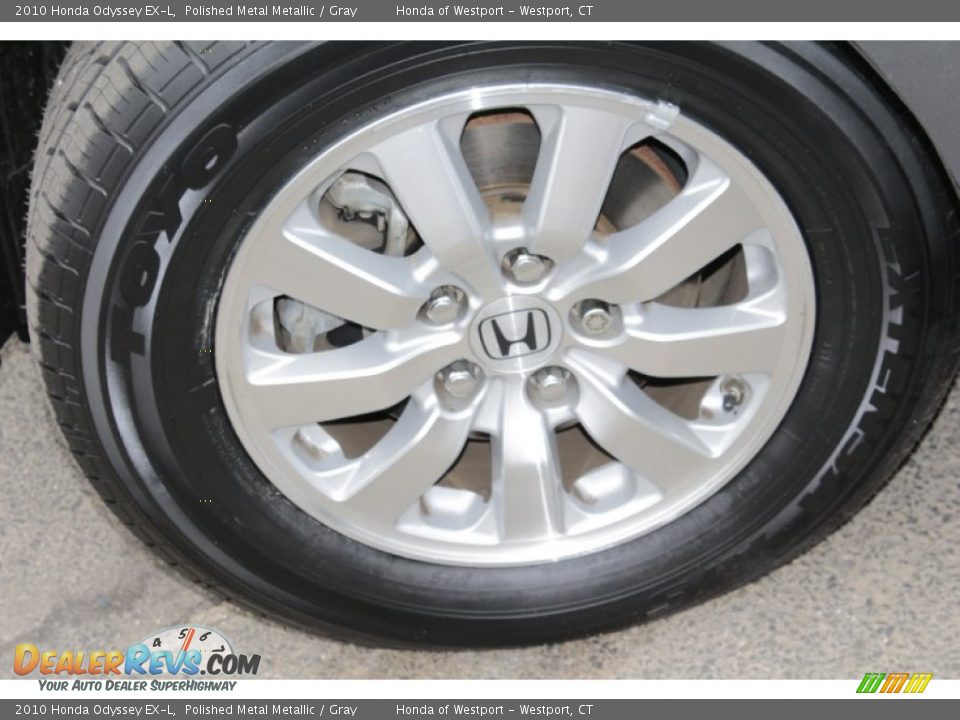 2010 Honda Odyssey EX-L Polished Metal Metallic / Gray Photo #21