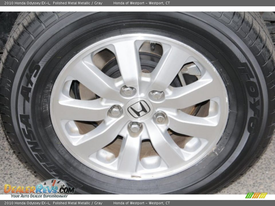 2010 Honda Odyssey EX-L Polished Metal Metallic / Gray Photo #22