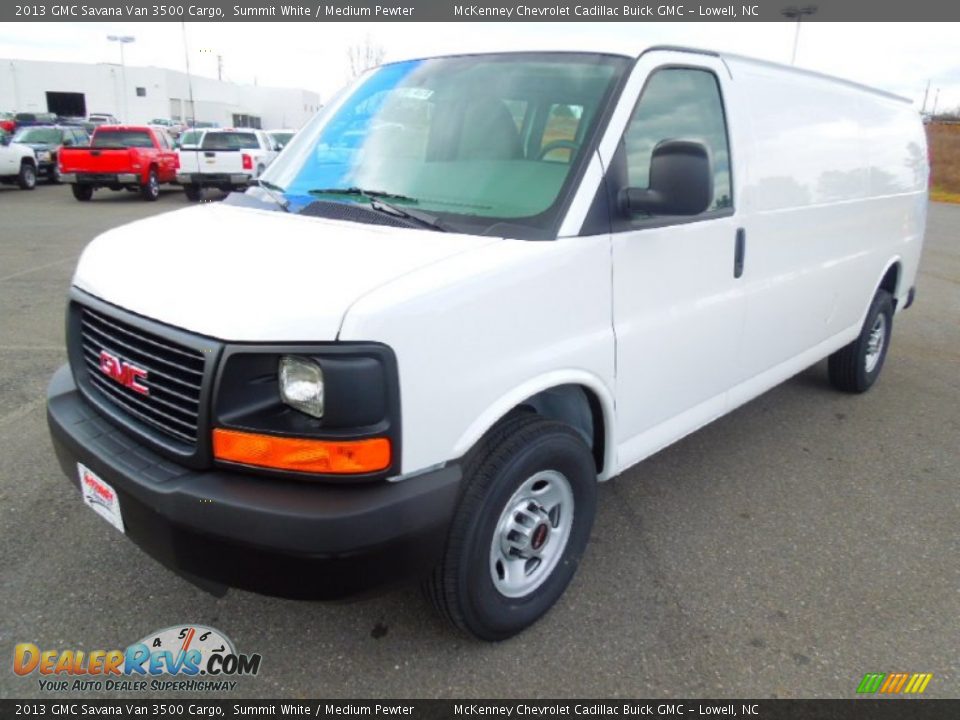 2013 GMC Savana Van 3500 Cargo Summit White / Medium Pewter Photo #1