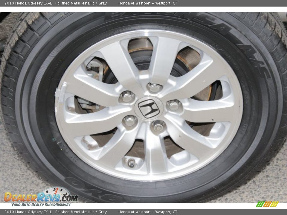2010 Honda Odyssey EX-L Polished Metal Metallic / Gray Photo #23
