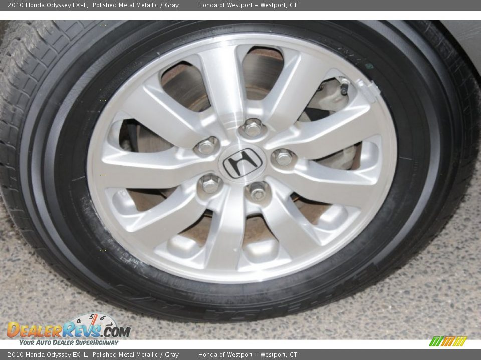 2010 Honda Odyssey EX-L Polished Metal Metallic / Gray Photo #24
