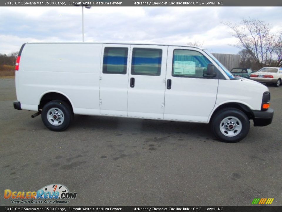 2013 GMC Savana Van 3500 Cargo Summit White / Medium Pewter Photo #3
